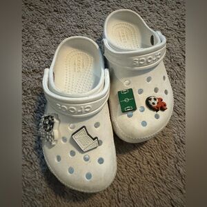 Kids white crocs